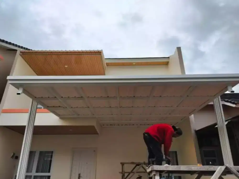 Kanopi minimalis modern