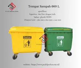 TEMPAT SAMPAH 660 LITER HDPE