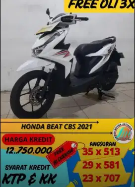 HONDA BEAT CBS 2021 bisa cash dan kredit
