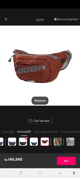 Tas samping eiger original