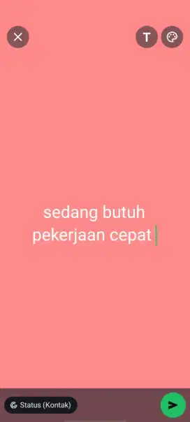 sedang membutuhkan pekerjaan cepat