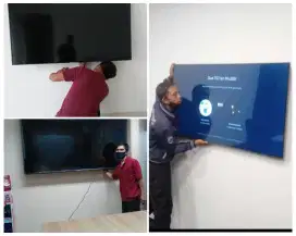 Braket +pasang atau pasang saja jika sudah ada bracket breket led tv