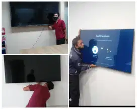 Braket +pasang atau pasang saja jika sudah ada bracket breket led tv