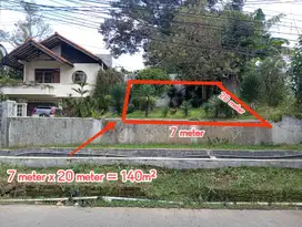 Tanah Siap Bangun Mainroad diSariwangi 7x20 meter