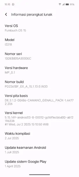 Iqoo z9 5g muluss lengkap dan aman
