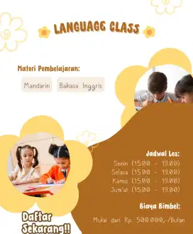 Bimbel Inggeris dan Mandarin
