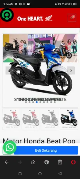 Dijual cepat motor Honda beat pop