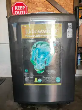 Mesin Cuci LG 22 Kg Inverter Direct Drive Top Loading Kondisi Bagus