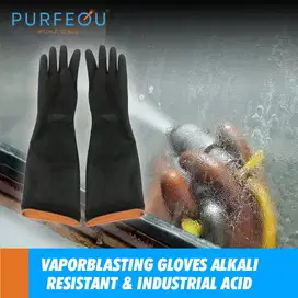 Sarung Tangan Gloves Vaporblasting Purfequ Alkali Chemical Resistant
