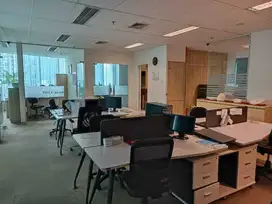 JUAL KANTOR JAKARTA  PERMATA KUNINGAN FURNISH SIAP PAKAI 228M2 35JT