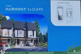 Dijual rumah di citra garden serpong type harmony