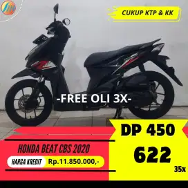 DP PROMO 400RIBU HONDA BEAT CBS 2020 ANGSURAN SANGAT RINGAN BERGARANSI