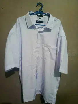 Kemeja Putih Lengan Pendek Imported Fabriq Biagiotti Vomo Ori