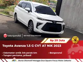 [ LOW KM 3RB ] Toyota Avanza 1.5 G CVT AT Putih 2023/2024