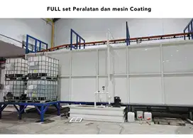 Full Set Peralatan & Mesin Coating / Finishing Line, ( 95% mulus )