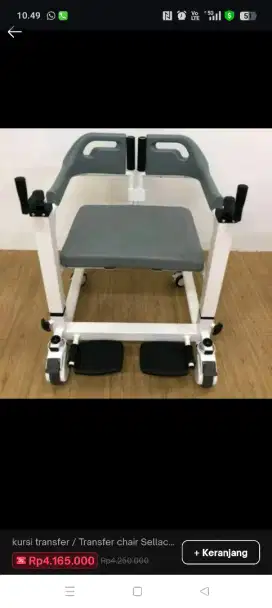 Kursi roda transfer semi hidrolik - sellaco