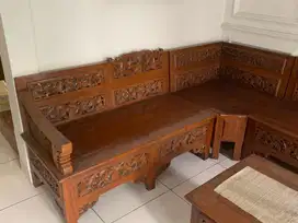 Kursi sudut Jati