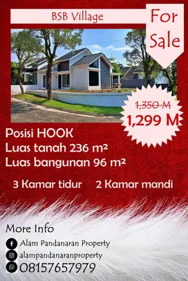 Dijual Cepat Rumah Luas 236 m² BSB Village