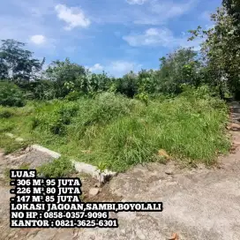 DI JUAL TANAH KAVLING LOKASI JAGOAN, SAMBI, BOYOLALI