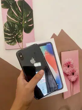 Iphone X 64gb Lengkap Bebas reset