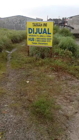 Dijual tanah di pasar enam ujung