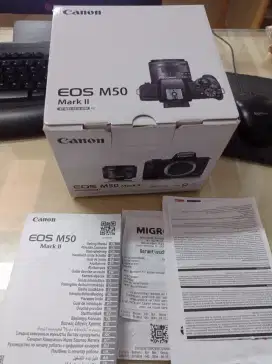 Canon M50 mark ii kit 15-45mm Fullset box Like new