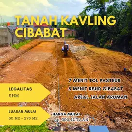 5 Menit RSUD CIBABAT Tanah Kavling Harga Mulai 300 jutaan