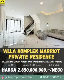 DIJUAL VILLA KOMPLEK MARRIOT PRIVATE RESIDENCE