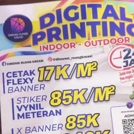 CETAK BANNER DAN FREE DESAIN 17k an