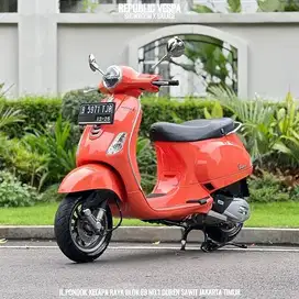 LOW KM Vespa LX 125 IGET LED TAHUN 2021 WARNA PEACH RARE COLOUR