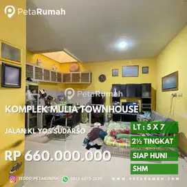 Dijual mulia townhouse jalan yos sudarso dekat aluminium