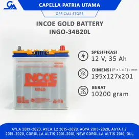 BATTERY INCOE GOLD 34B20L