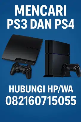 MENCARI PS3 & PS4