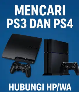 mencari ps3 dan ps4