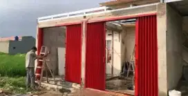 Folding gate rolling door