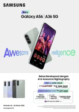 KREDIT SAMSUNG A36 5G & A56 5G TANPA DP