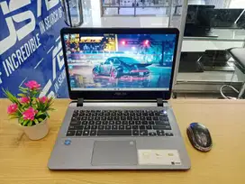 SIAP PAKAI  BODI SLIM LAPTOP KULIAH ASUS A407M RAM 4GB HDD 1000GB