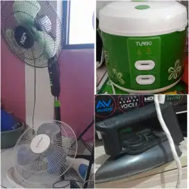 Magicom 2lt,setrika,kipas angin berdiri&dinding