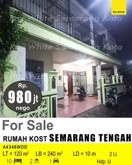 DIJUAL RUMAH KOST DI SEMARANG TENGAH A4346