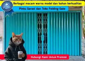 Gerbang Pintu Garasi Kantor Ruko Gudang Minimarket Folding Gate