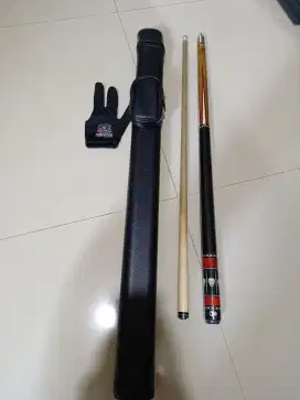 Stik billiar BB Cue plus tas billiard