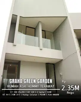 Dijual Rumah Baru Gress Modern Minimalis Graha Green Garden 2 Lantai