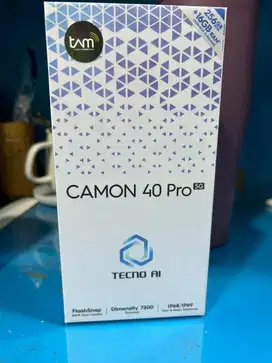 Tecno Camon 40 pro 5G ram 16/256gb garansi resmi bisa cod