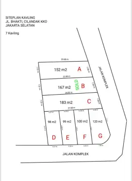 Tanah Kavling Free IMB Dekat Transmart Cilandak KKO Jakarta Selatan