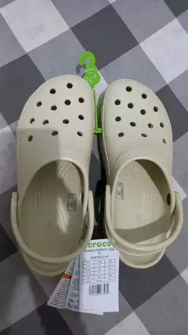 Crocs platform classic bone W7