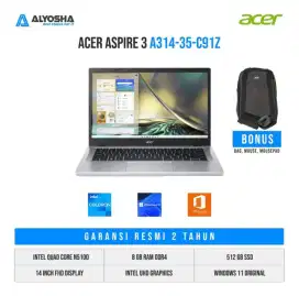 ACER Aspire 3 A314-35-C91Z Intel N5100 ram 8GB Ssd 512GB 14 FHD W11