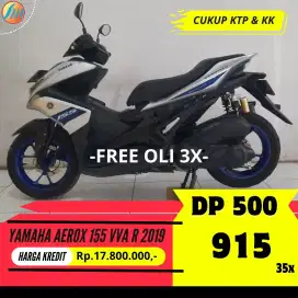 YAMAHA AEROX 155 VVA R 2019 KREDIT DP CUMA 500RIBU ANGSURAN RINGAN