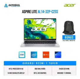 ACER Aspire Lite 14 AL14 32P C2SS Intel N150 Ram 8GB Storage 256GB SSD