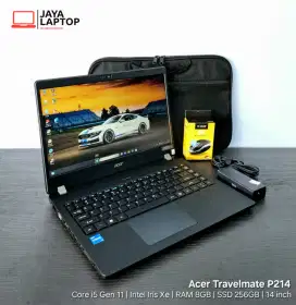 Acer Travelmate P214 Core i5 Gen 11 8/256GB Laptop Second Bekas