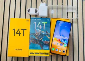 Realme 14T 5g (8+10/256) lengkap ori garansi panjang